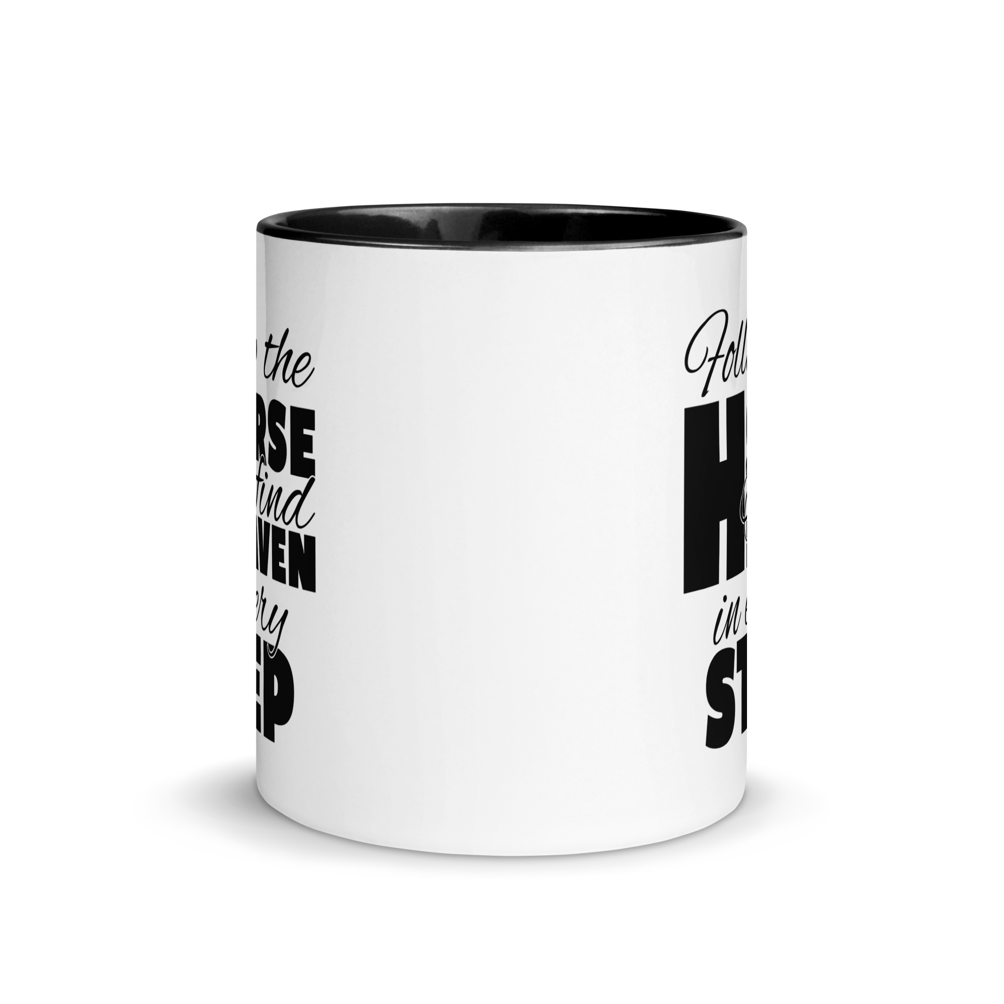 follow the horse MUG | BLACK