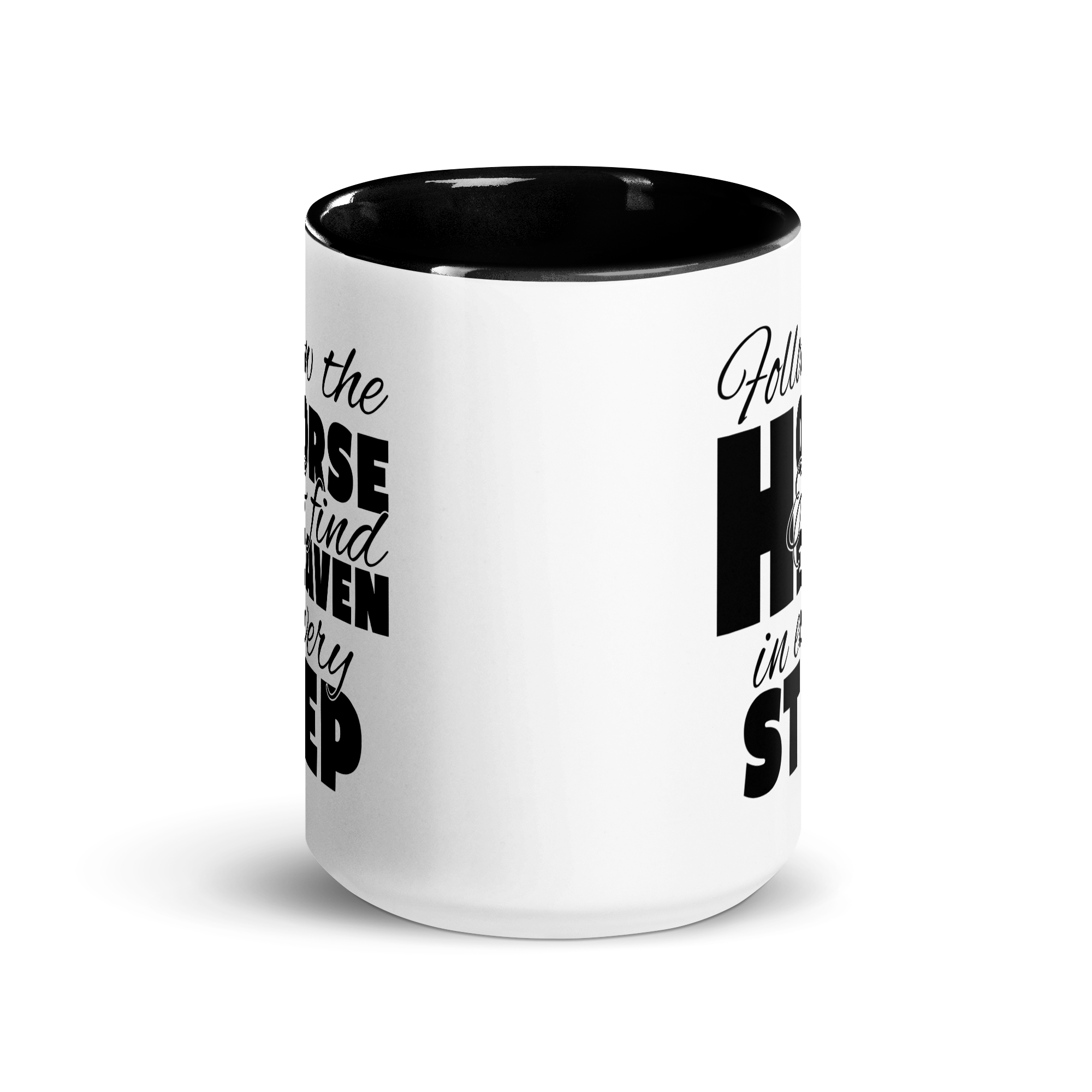 follow the horse MUG | BLACK