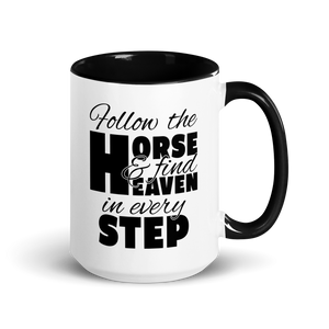 follow the horse MUG | BLACK