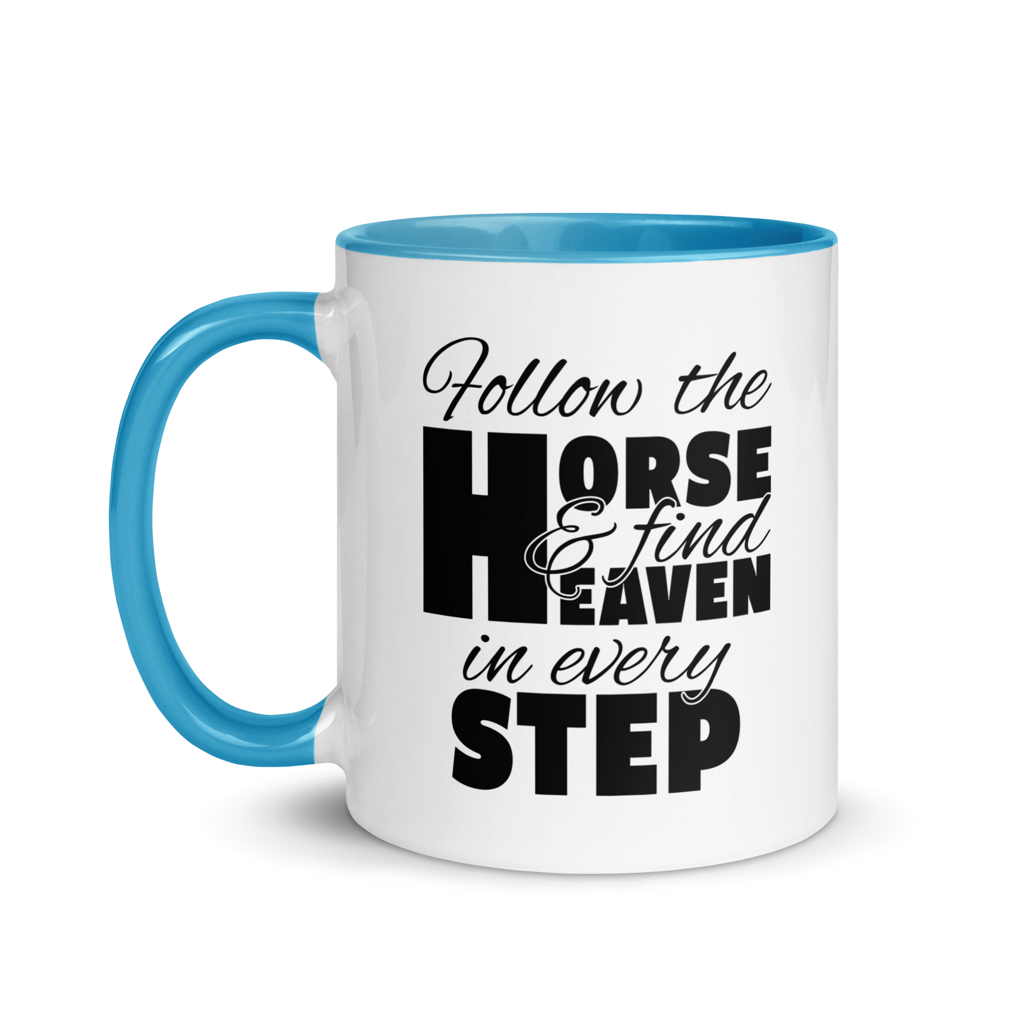 follow the horse MUG | BLACK