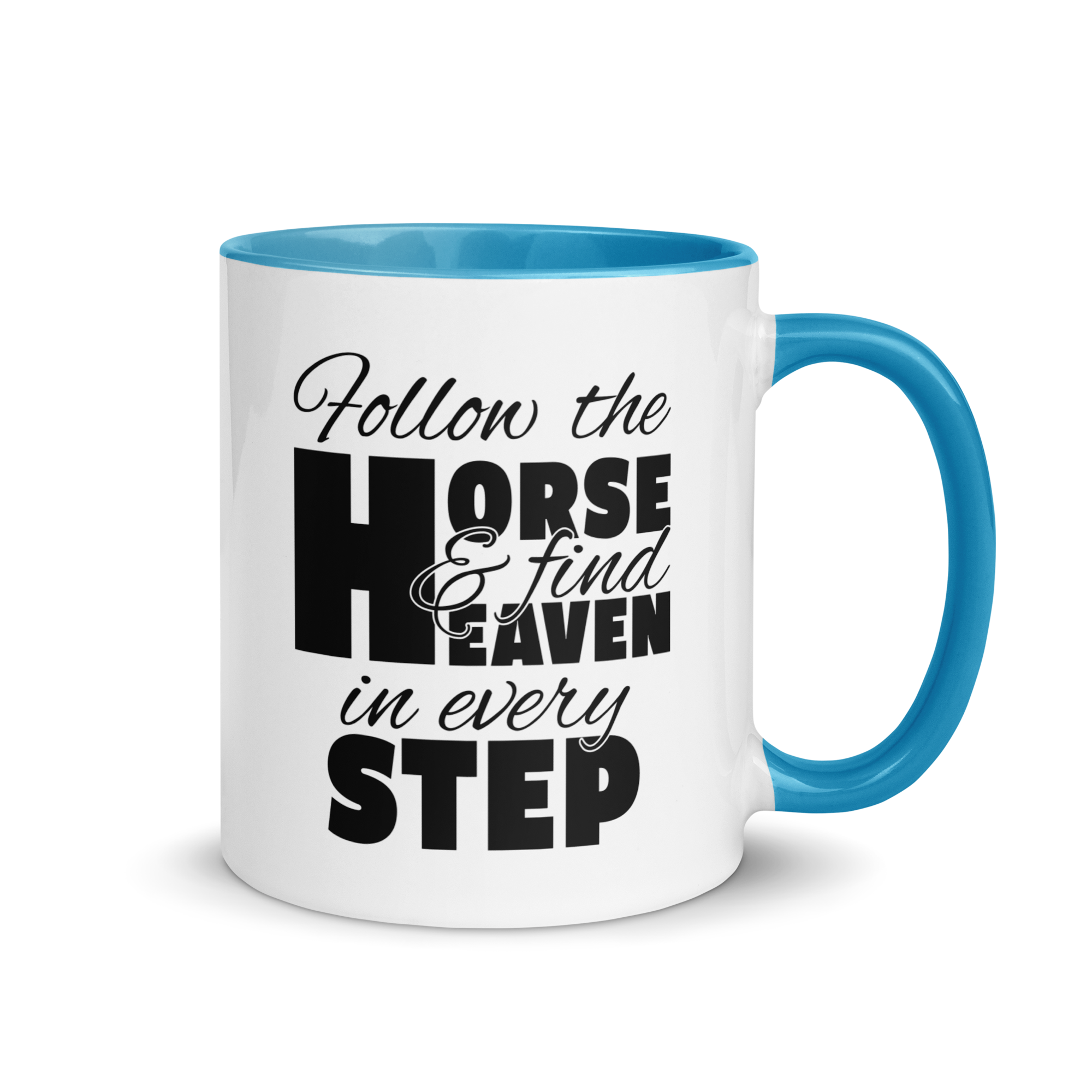 follow the horse MUG | BLACK