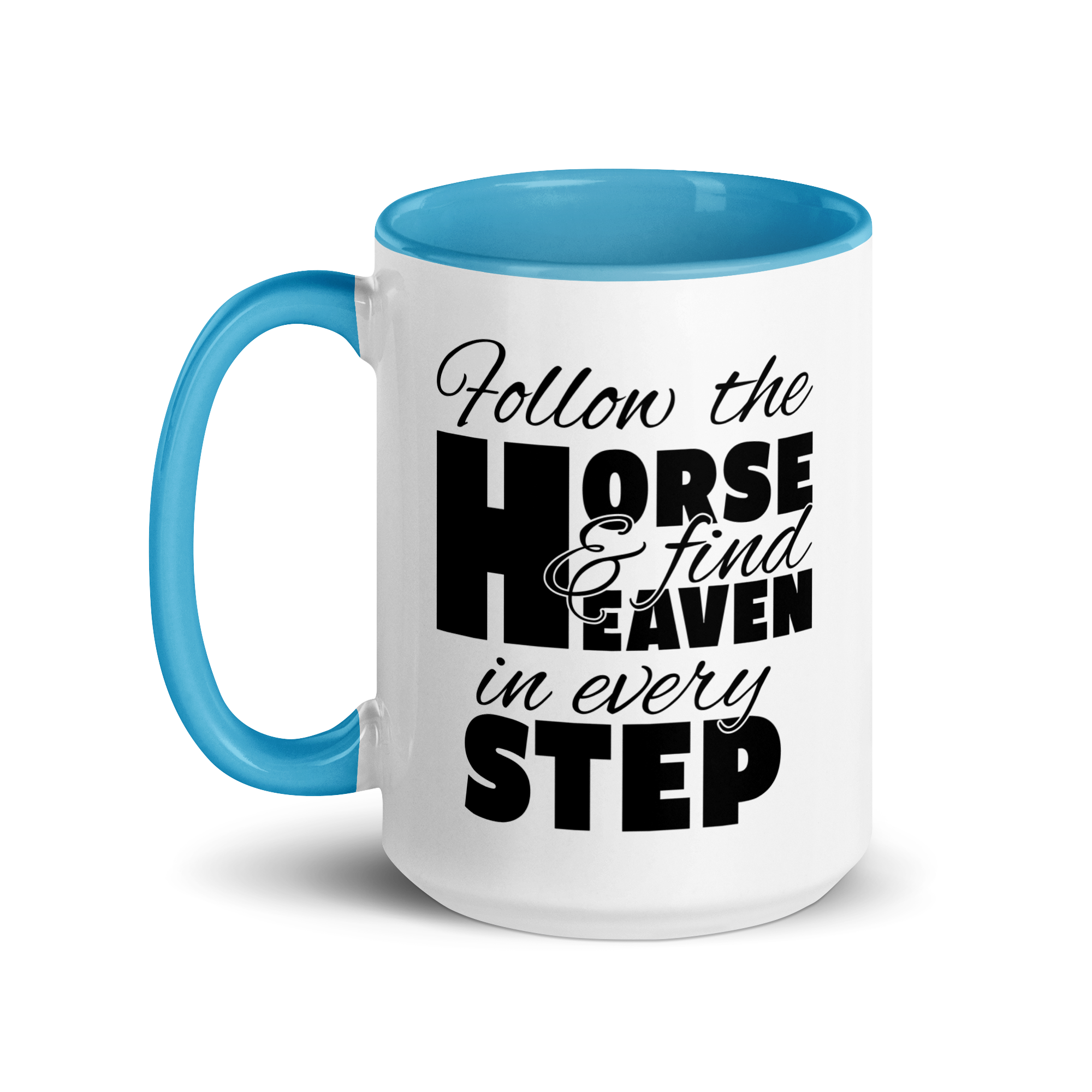 follow the horse MUG | BLACK