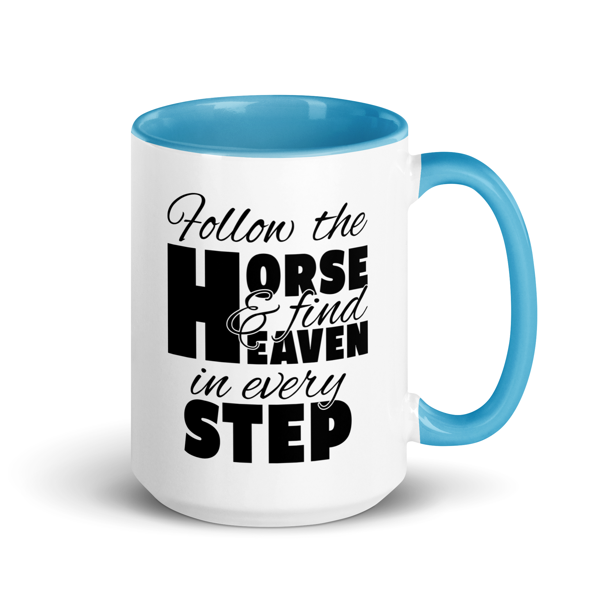 follow the horse MUG | BLACK