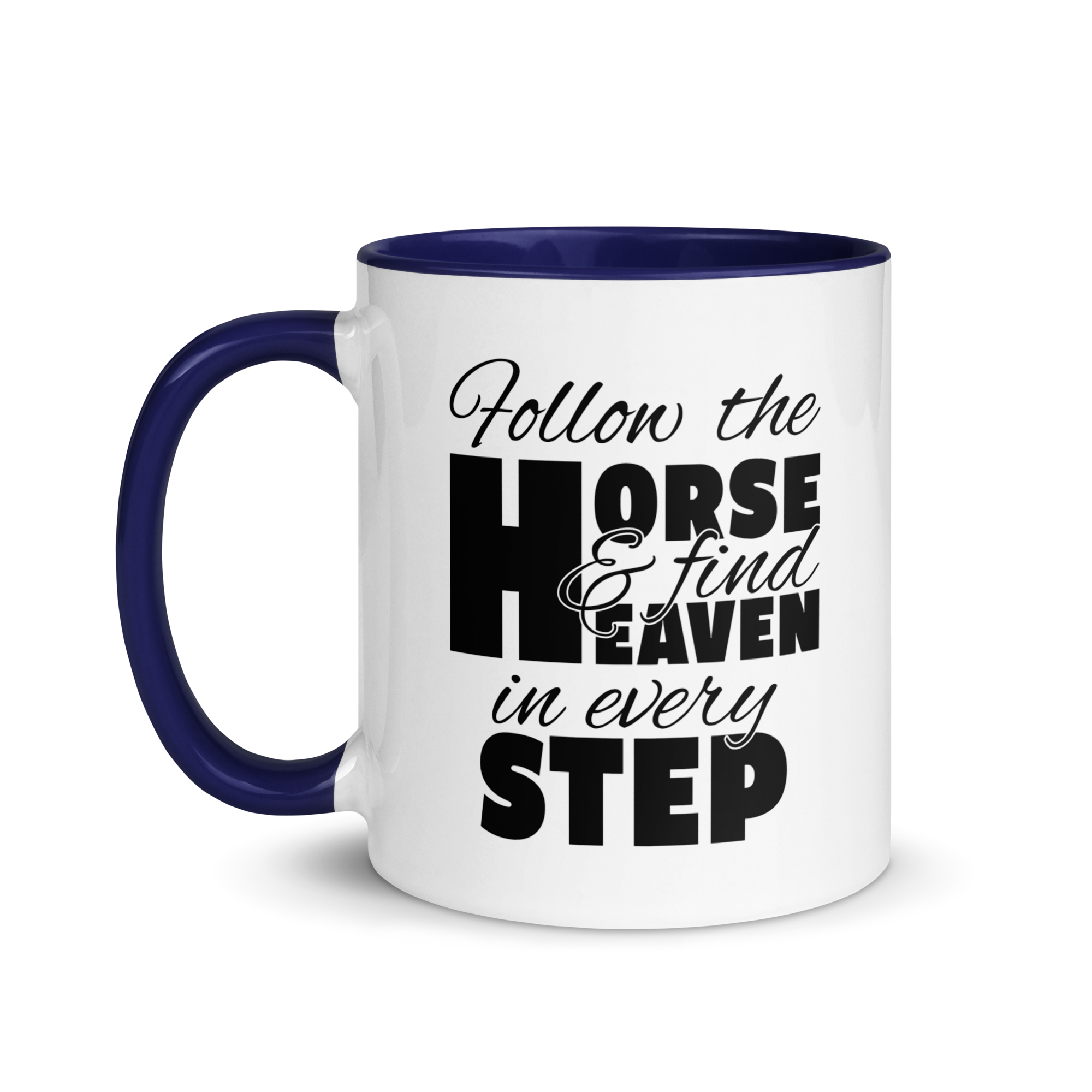 follow the horse MUG | BLACK