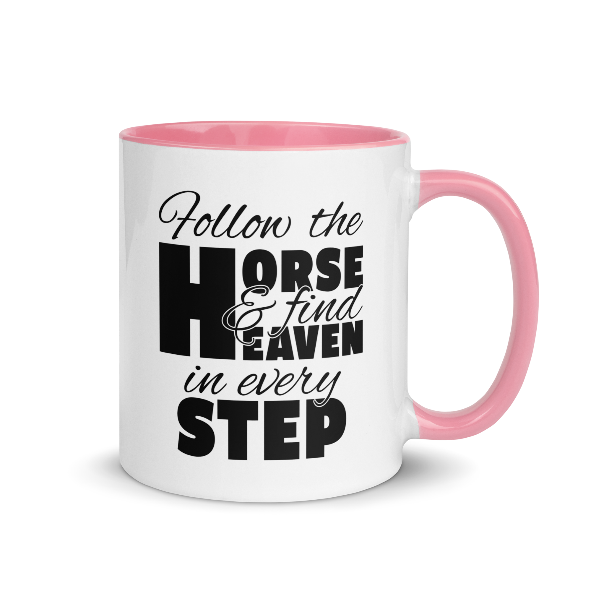 follow the horse MUG | BLACK