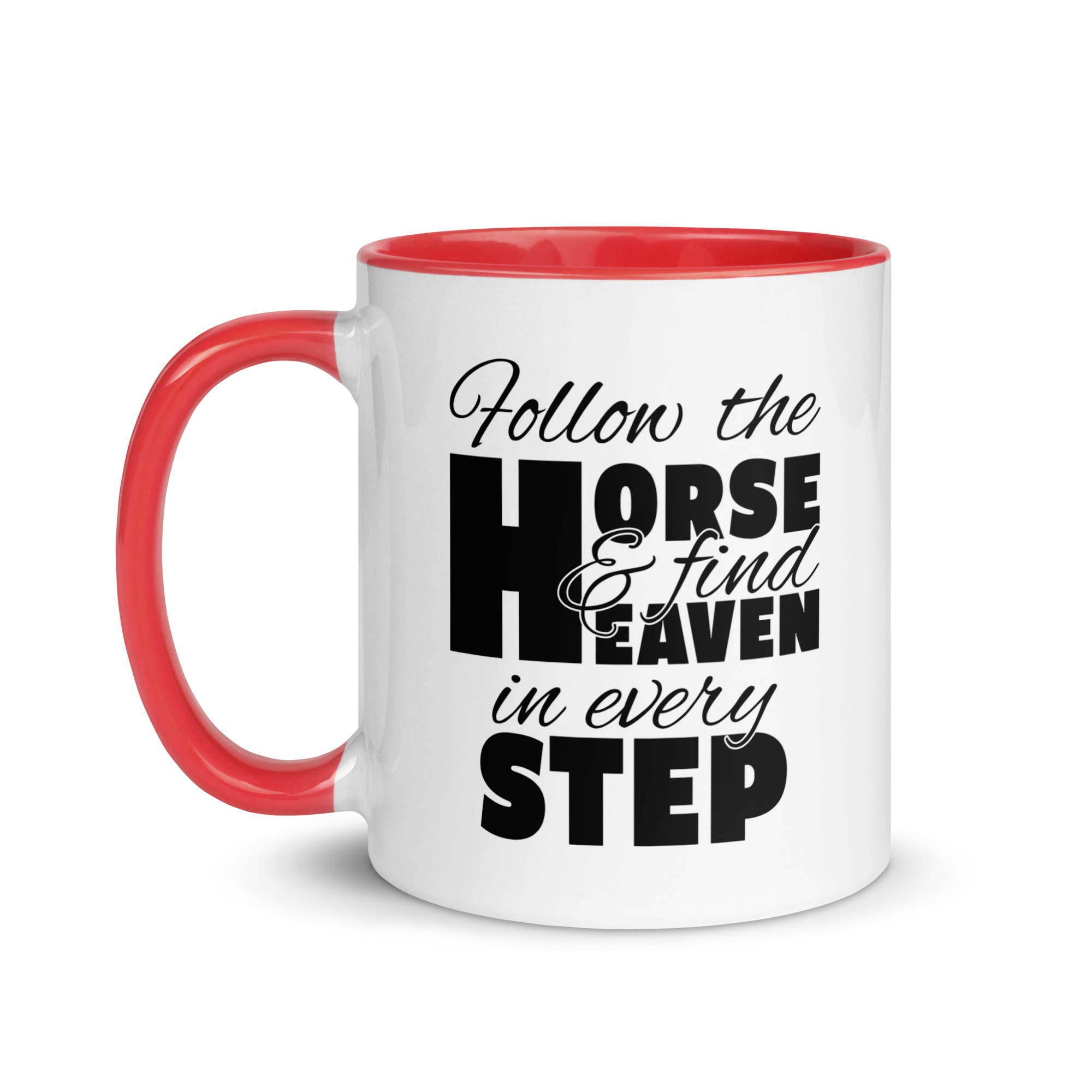 follow the horse MUG | BLACK