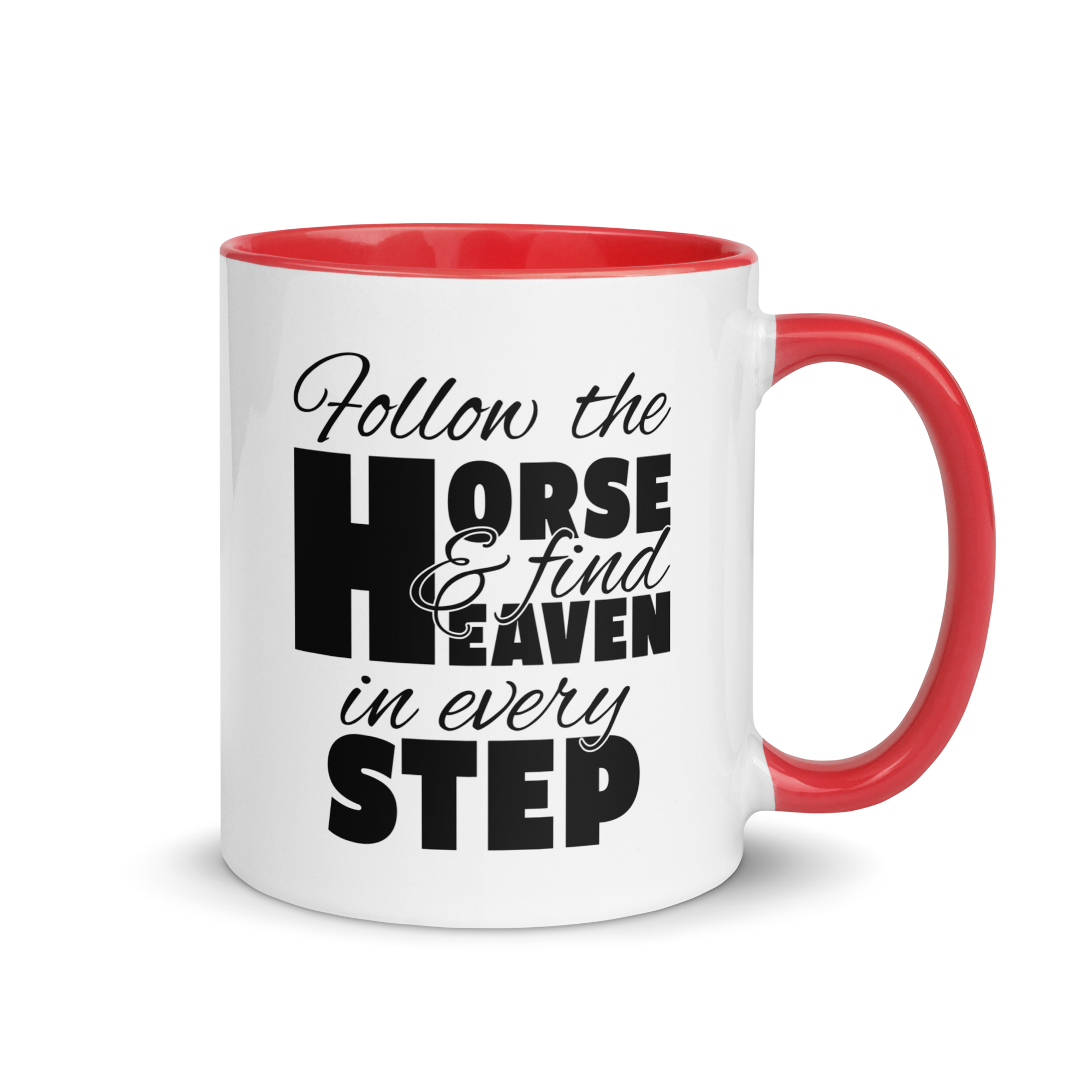 follow the horse MUG | BLACK