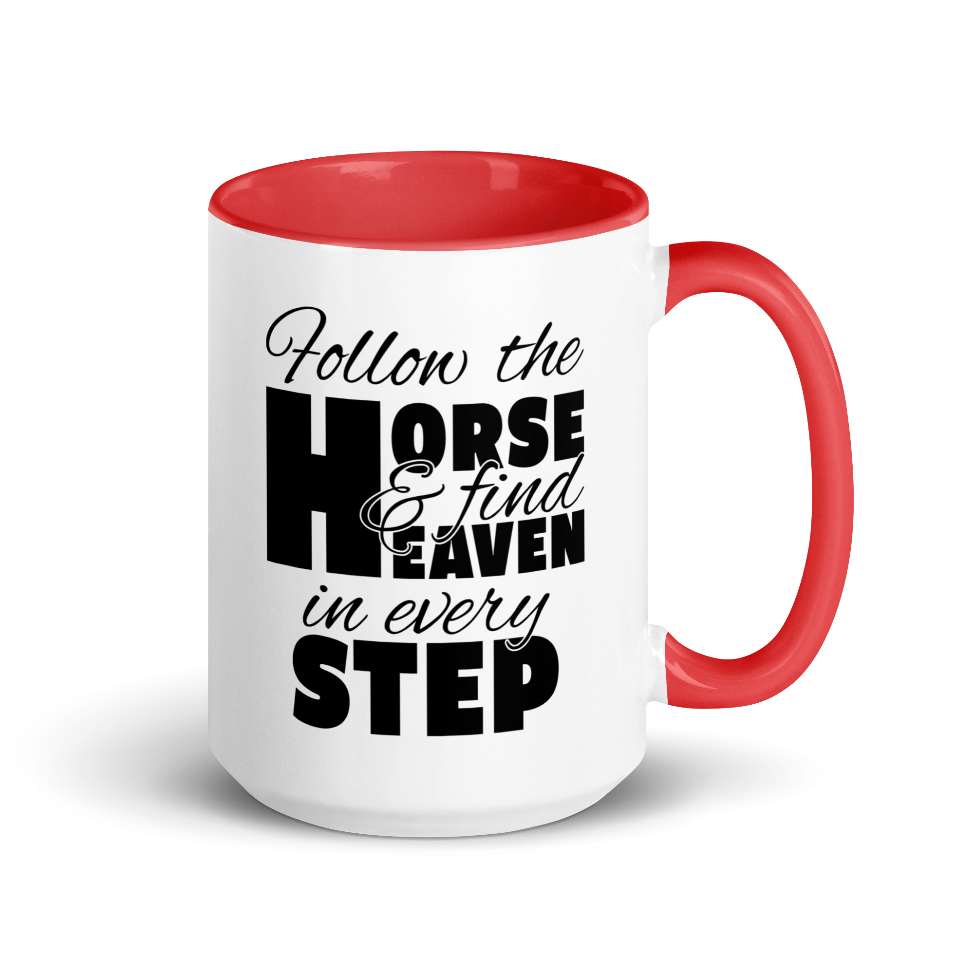 follow the horse MUG | BLACK