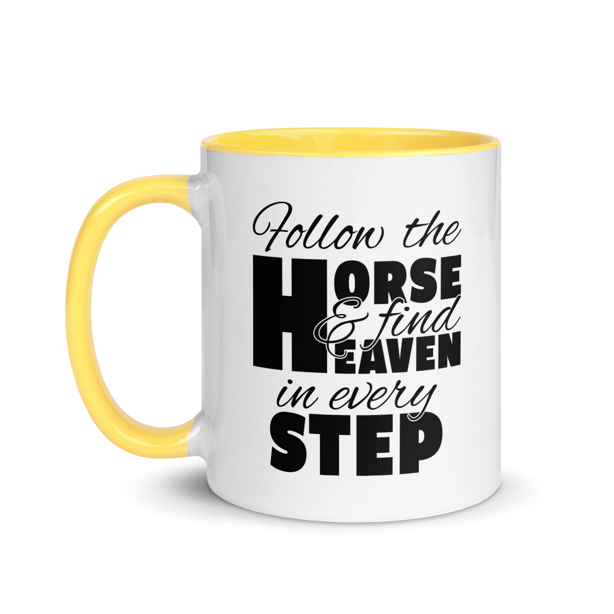 follow the horse MUG | BLACK