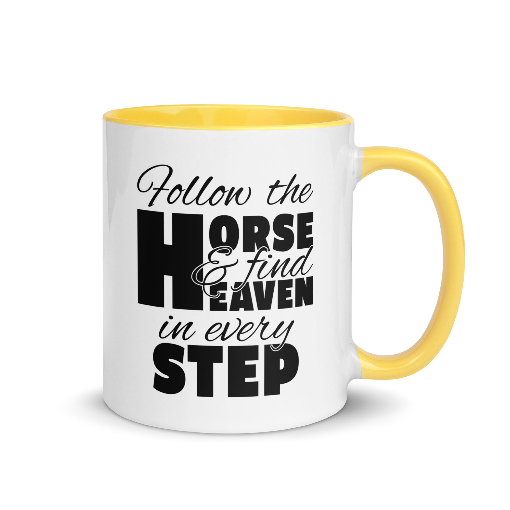 follow the horse MUG | BLACK